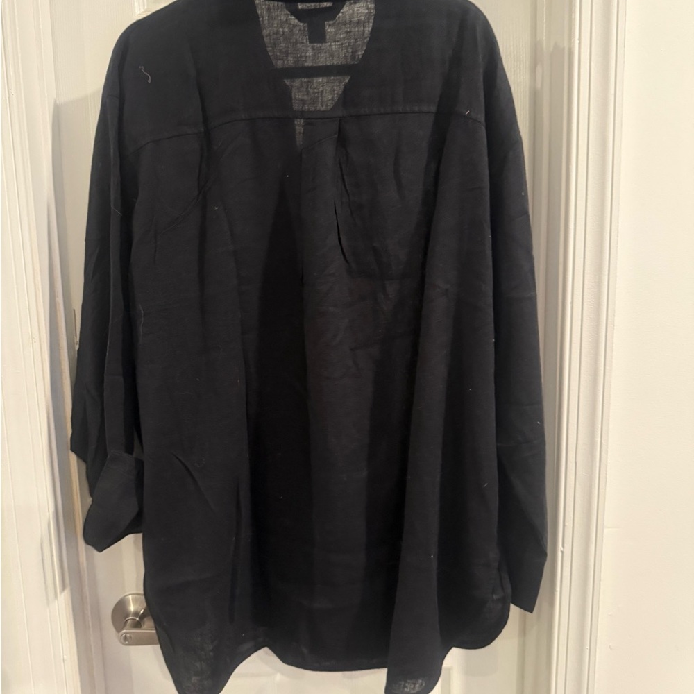 Old Navy Linen Blend Boyfriend Button-up Shirt